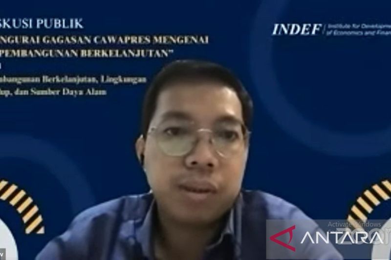 Indef: Calon Wakil Presiden perlu memahami tujuan akhir pembangunan berkelanjutan.