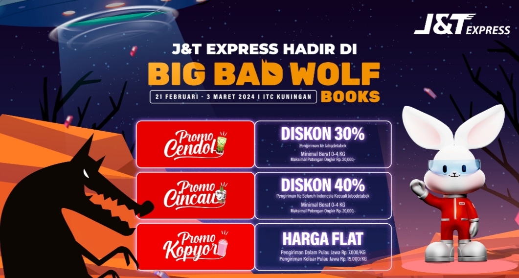 J&T Express, Mitra Logistik Resmi Big Bad Wolf Books 2024