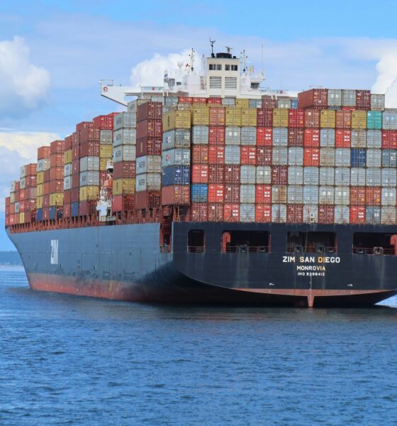 a large cargo ship