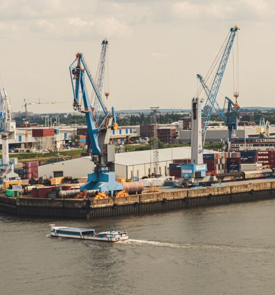 ship near seaport