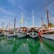 white and red sail boat on water during daytime