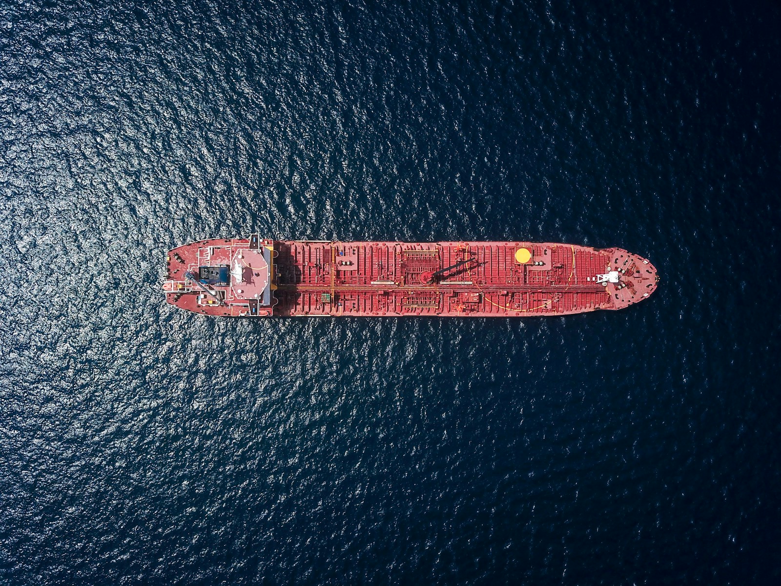 aerial photography of tanker ship